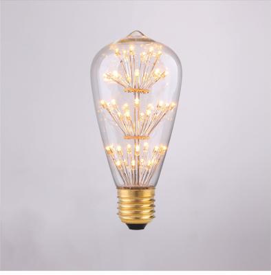 China Lighting XHL-LED ST64 LED Vintage Firework Decoration Edison Bulb E26 E27 LED Filament Light Bulb for sale