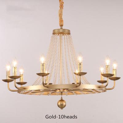 China Traditional luxury crystal ceiling chandelier glass lights for decoration for sale