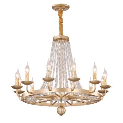 China Contemporary Modern Luxury Crystal Candle Chandelier Ceiling Hanging Light for sale