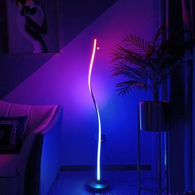 China Modern Color Symphony RGB Floor Lamp Luxury Corner LED Light Living Room Position Lamp for sale