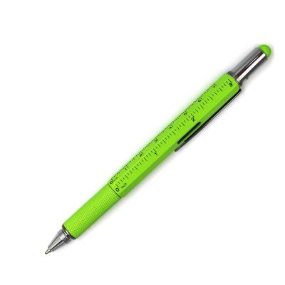 China Pen High Quality Promotional 6 in 1 Tool Multifunctional Pen With Stylus Level Ruler Screwdriver Ballpoint Pen for sale