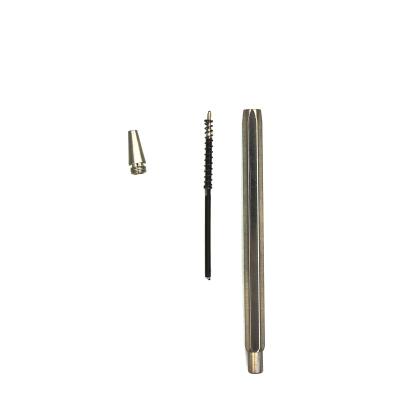 China office & School pen 2020 Hexagon metal well machined brass ball pen and press pen with OEM logo for school and office for sale