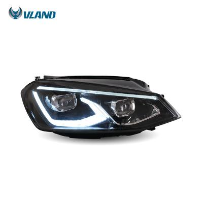 China PMMA+ABS+Aluminum VLAND Styling Headlight Lamp Car 2013-2017 2018 Golf 8 Full LED Light Head Assembly For Volkwagen Golf Mk7 Golf 7 for sale