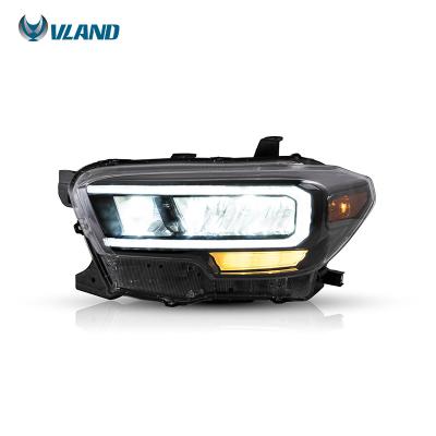 China 2015-2017 VLAND 2018 2019 2020 Front Light Car Headlight Performance Full LED Head Light Lamp Assembly For Toyota Tacoma for sale