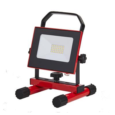 China CE Rohs 10w Portable and Rechargeable 20w LED Warehouse Work Light Floodlight, Waterproof IP65 Emergency Floodlight with Stand for sale