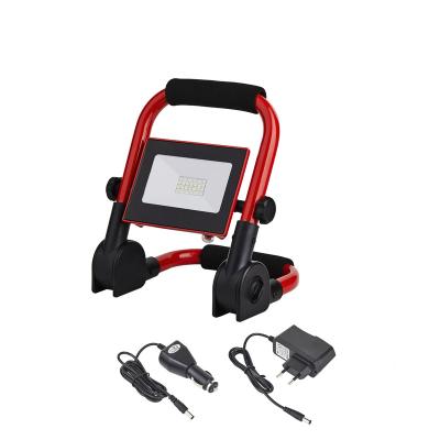 China 10w Warehouse Floodlight IP65 LED Rechargeable Outdoor Battery Operated Work Light Portable Floodlight for sale