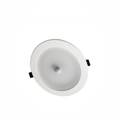 China Modern PIR Motion Sensor LED Downlight 9W Round Recessed Mount LED Infrared Sensor Downlight for sale