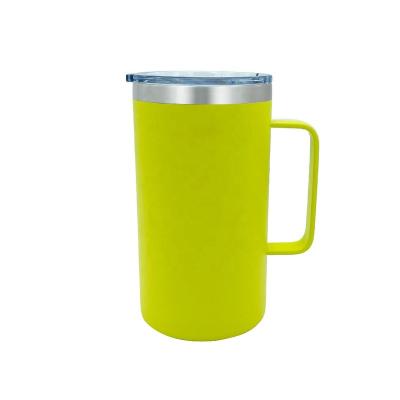 China PORTABLE Custom Car Logo Vacuum Tumbler Travel Coffee Mugs with Handle and Lid for sale