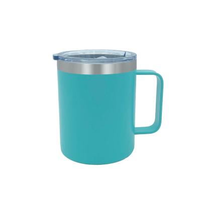 China PORTABLE Powder Coated Food Grade Stainless Steel Tumbler Insulated Vacuum Travel Mugs for sale