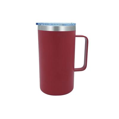 China Best Selling PORTABLE 20oz Tumbler Insulated Double Wall Stainless Steel Travel Mug With Handle for sale