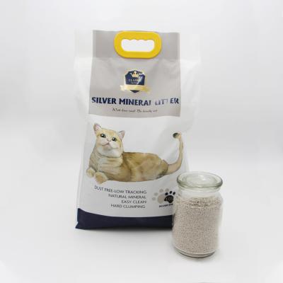 China Viable Bulk Mineral Sand Bulking Compacted Activated Carbon Cat Litter Mixed for sale