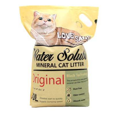 China Viable Wholesale Water Soluble Bentonite Cat Litter From China for sale