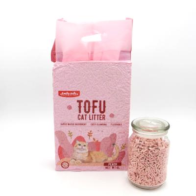 China Wholesale Sustainable OEM Cat Litter Sand Premium Natural Factory Clumping Cat Litter Tofu Cat Litter for sale