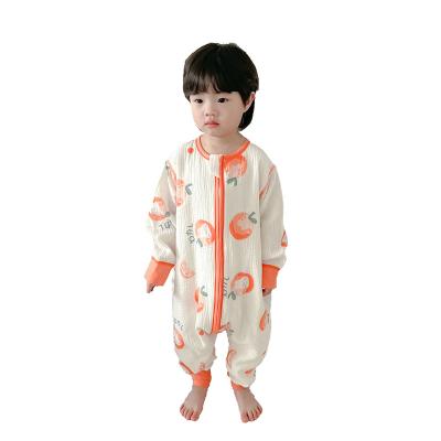 China Breathable High quality super soft material spring and autumn Split legs Sleepsack pure cotton baby anti-kick quilt Children sleeping bags for sale