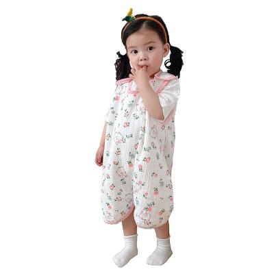 China Breathable Soft muslin Baby Sleeping Bag Organic Cotton summer baby sleep sack Wholesale Bamboo Breathable OEM muslin toddler sleep bag for sale