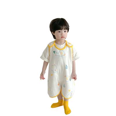 China Breathable Soft muslin Baby Sleeping Bag Organic Cotton summer baby sleep sack Wholesale Bamboo Breathable OEM muslin toddler sleep bag for sale