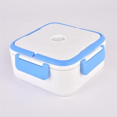 China YUYANG Bento Warmer Box Home Car 220V 12V Portable Waterproof Electric Heating Lunch Box Hotel/Car/Food 2IN1 Home/Office/School Office with Spoon Fork for sale