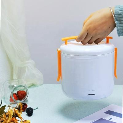 China Hotel/Car/School Driver/Office/Ministry of Interior 2 Layer Portable Electric Heater Lunch Box For Car 12V Rice Food Meal Container Heater Food Truck for sale