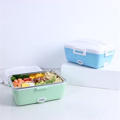 China Household 2L 110V/220V Office School Car Portable Electric Children Lunch Box Heated Lunch Box Bento Food Container for sale