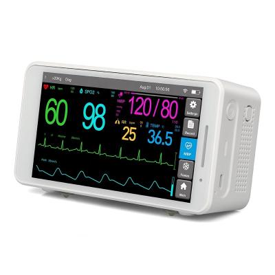 China Monitoring app & Cloud storage Veterinary 5.5 Inch touch screen vital sign monitor JM-5 for sale