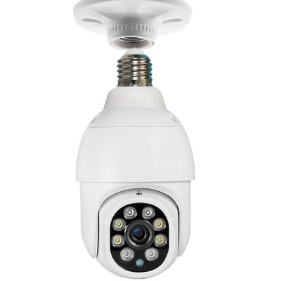 China Hot NIGHT VISION PTZ WiFi Bulb Camera 2MP HD E27 Bulb Socket Color Night Vision WiFi IP Dome Camera IP66 P2P PTZ Wireless Home Camera for sale