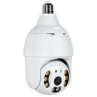 China Full HD Smart NIGHT VISION 1080P Lamp Holder Camera Lighting 360 Surveillance Panoraic e27 Plug Radio PTZ Wifi Bulb Camera for sale