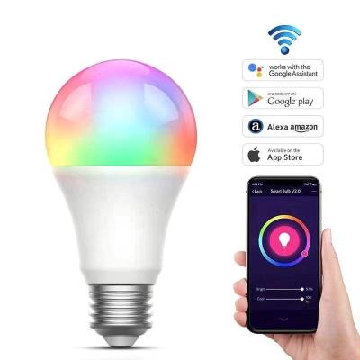 China Room wifi tuya app control rgb color smart led bulb light for sale