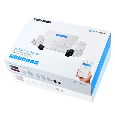 China Hot sale Shenzhen etiger tuya WiFi GSM security alarm system alexa google home wireless voice control slot {manufacturer} for sale