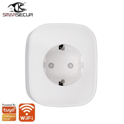 China Wifi Tuya Socket Support Google Alexa Voice Control Eu Plug Standard Home {Manufacturer} Wifi Smart Plug Eu for sale