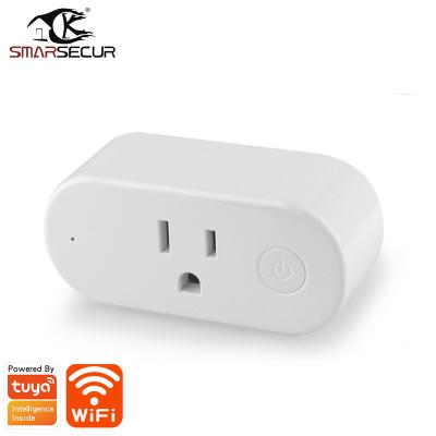 China Wifi Socket 15A {Manufacturer} Tuya Smart USA with Energy Monitoring and Timer Function Smart Socket Outlet Outlet for sale