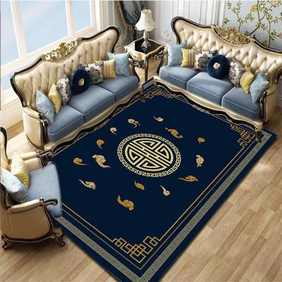 China Chinese Style Reversible Absorbent No Peculiar Easy Clean Sofa Living Room Large Crystal Velvet Carpet for sale