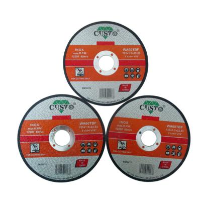 China MPA and EN12413 Alunimium Oxide Standard Ultra Thin Cutting Disc 125mm for sale