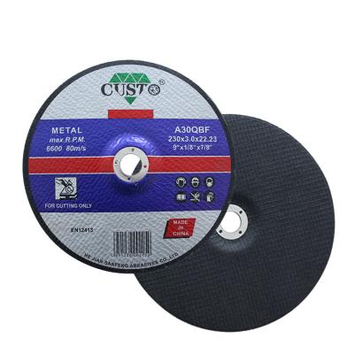 China Cutting For Metal Lot Production Drill Corundum 230mm Cutting Disc For Metal /inox for sale