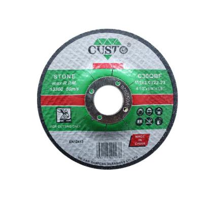 China Resin Bonded Wholesale Fiber Reinforced Cutter 115*3*22.23mm For Durable Abrasive Metal Stainless Stone Disc Disc Cutting for sale