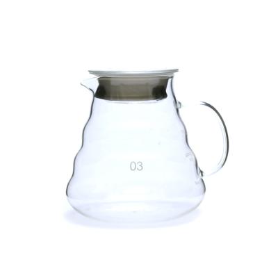 China 350ml 600ml 800ml Viable Hot Clear Heat Resistant Coffee Kettle Cloud Coffee Drip Sell Coffee Server Glass Coffee Server for sale