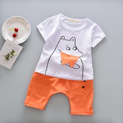 China New Breathable Kids Cartoon Spanish Baby Clothing Sets Organic Cotton Clothing for sale