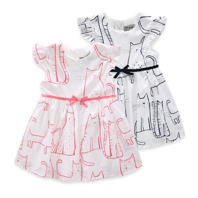 China China Supplier Breathable Cartoon Characters Love Printed Baby Dresses for sale