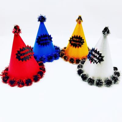 China Four Seasons Frosted Multi Colors Machine Make Cone Hats Festival Carnival Birthday Hat Party for sale