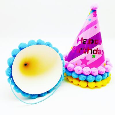 China Custom Wholesale Multi Colors Striped Funny Hats Mix Festival Carnival Party Hat for sale