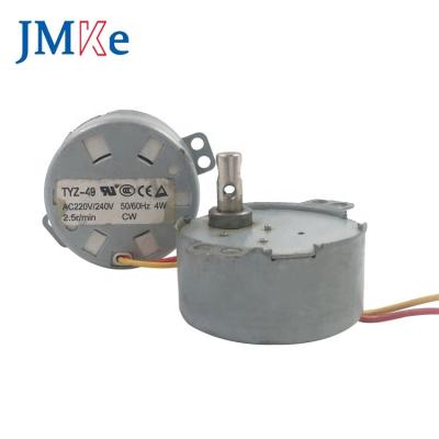 China JMKE factory price 50Hz 60Hz 4w 230V 49TYJ 49TYZ CW/CCW synchronous motor drip proof ac motor for sale