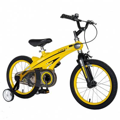 China Fashionable 16 Inch Wheel Children Flat Earth Amazon Children's Magnesium Alloy Frame Bike With Auxiliary Wheels for sale