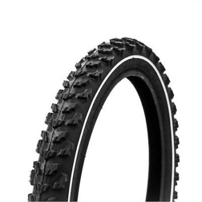 China Cheap Price 20x1.75 MTB Mountain Bikes High Quality Stripe Bicycle Spare Rubber Hard White Tire On Sale for sale