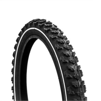 China Cheap price 20x1.75 MTB stripe mountain bike spare rubber hard white tire for mountain bikes on sale for sale