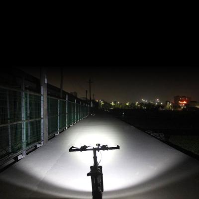 China Aluminum Alloy Dual USB Headlamp Bicycle Headlight With Bracket for sale