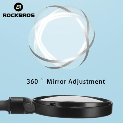 China ROCKBROS Adjustable Bicycle Mirror HD 360 Minute Electric Motorcycle Acrylic Surface Moped Rearview Mirror Bike Accessories for sale