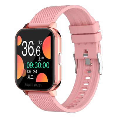 China MT28 Touch Screen Sports Watch Smart Heart Rate Smartwatch For iPhone Android Wristband With Body Temperature Test for sale