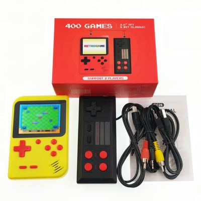 China Retro 400 Portable Handheld Game Consoles Built - In Games Support 2 Players TV Output 3.0