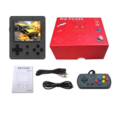 China Newest Gift For Boy RG FC520 Video Game Console Built-in 520 Games 8 Bit Retro 3.0 Inch 3.0