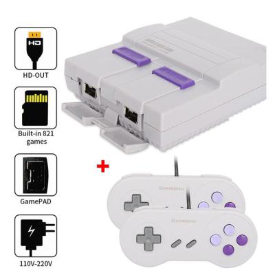 China Super Classic Plug TV Directly Game Console Video TV Gamer Build-in 821 Game Console Support TF Card for sale