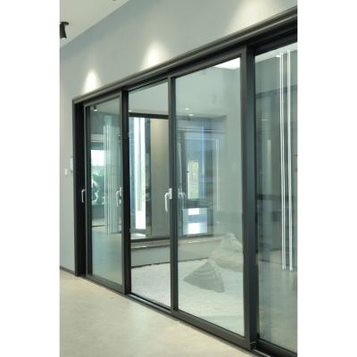 China Popular Design Atmosphere Home Decoration Bathroom Balcony High End Sliding Glass Door Windproof for sale